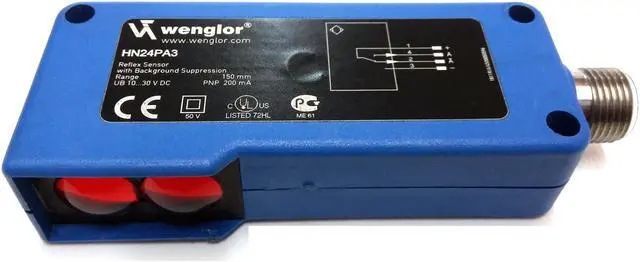 Alt view image 3 of 3 - Wenglor Reflex Sensors HN24PA3 PNP New