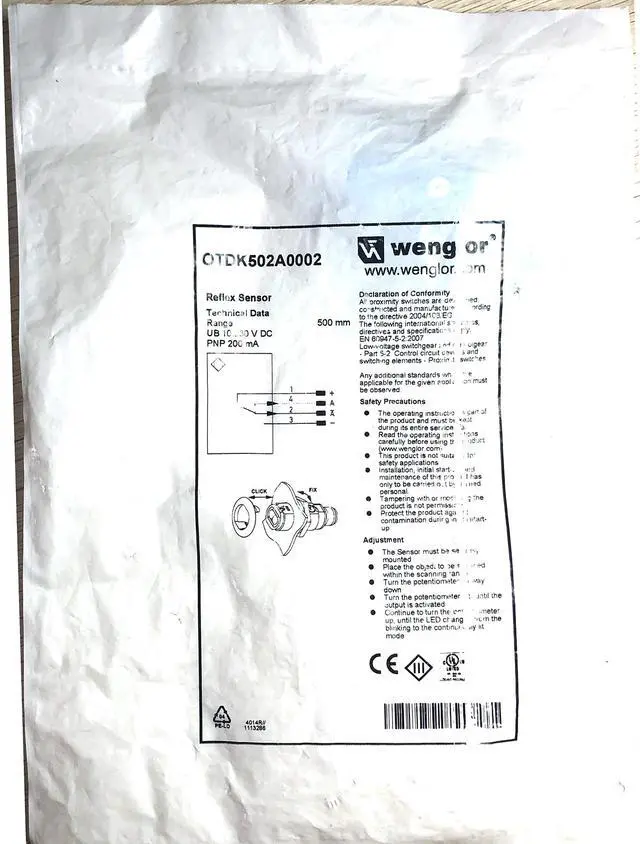 Main image of Wenglor OTDK502A0002 Photoelectronic Sensors PNP New