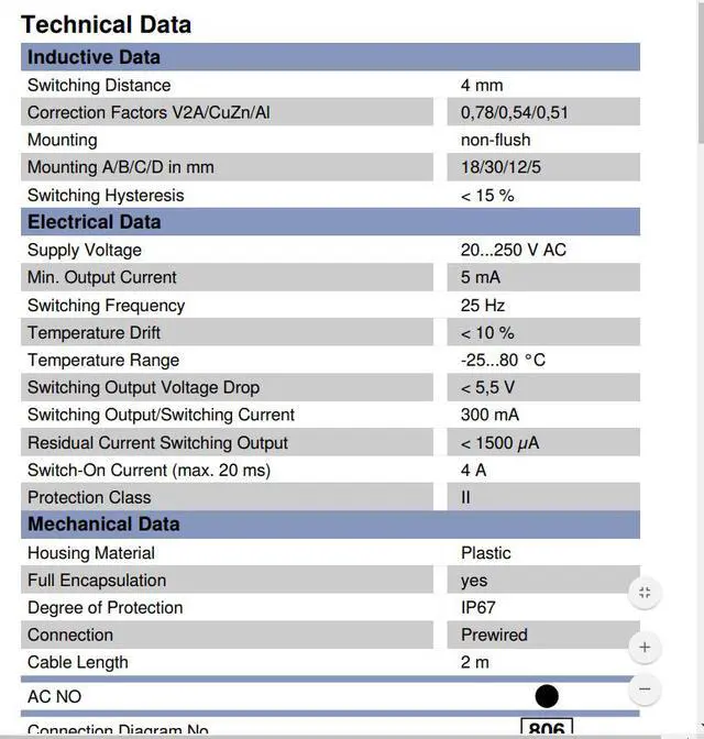 Main image of Wenglor Proximity Switch IB040NK74XB With Standard Switching Distances