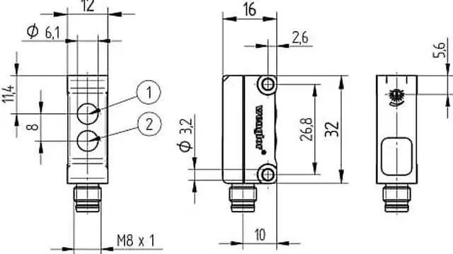 Main image of Wenglor Photoelectronic Sensors YK12NA7 NPN New