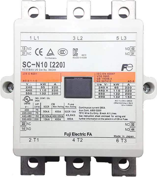 Main image of FUJI SC-N10 Contactor 220V AC New 1PCS
