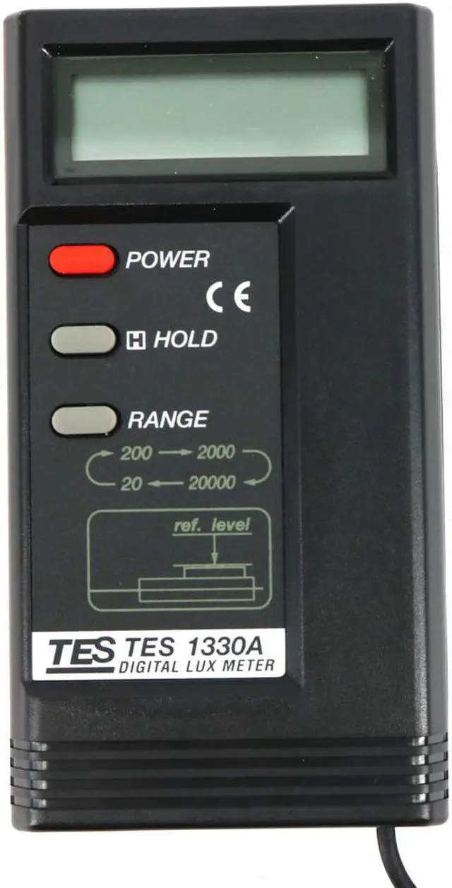 Alt view image 4 of 7 - TES-1330A High Accuracy Digital Luminance Meter Light Meter Measuring Range:20/200/2000/20000 Cosine Angular Corrected.