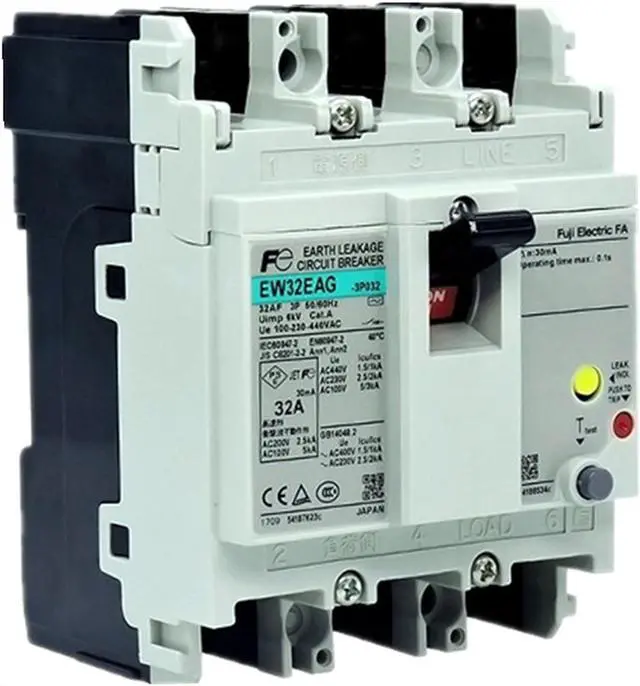Alt view image 6 of 6 - FUJI EW32AAG Leakage Circuit Breaker 3P 10A New 1PCS