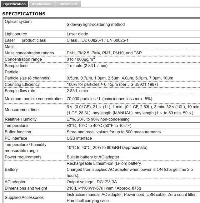 Alt view image 3 of 4 - TES-5200 Usb Interface  Handheld Particle Mass Counter With