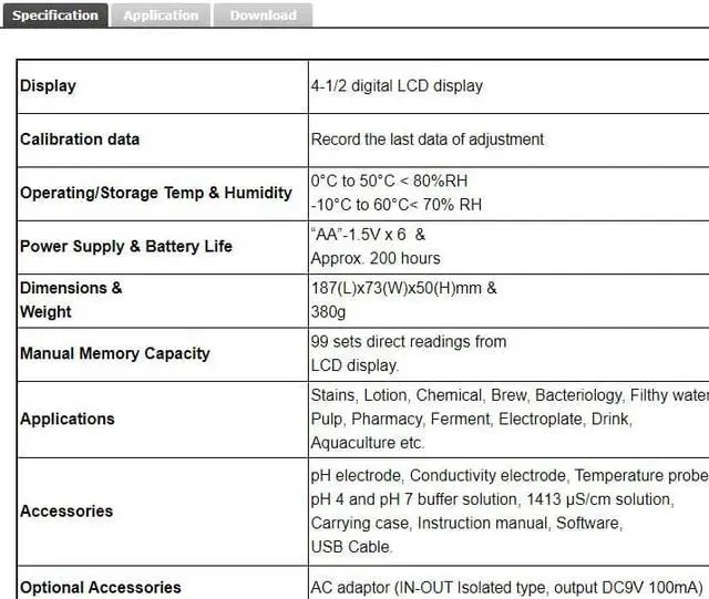 Alt view image 2 of 5 - TES-1381K Conductivity &PH/ORP Meter Resistivity Salinity