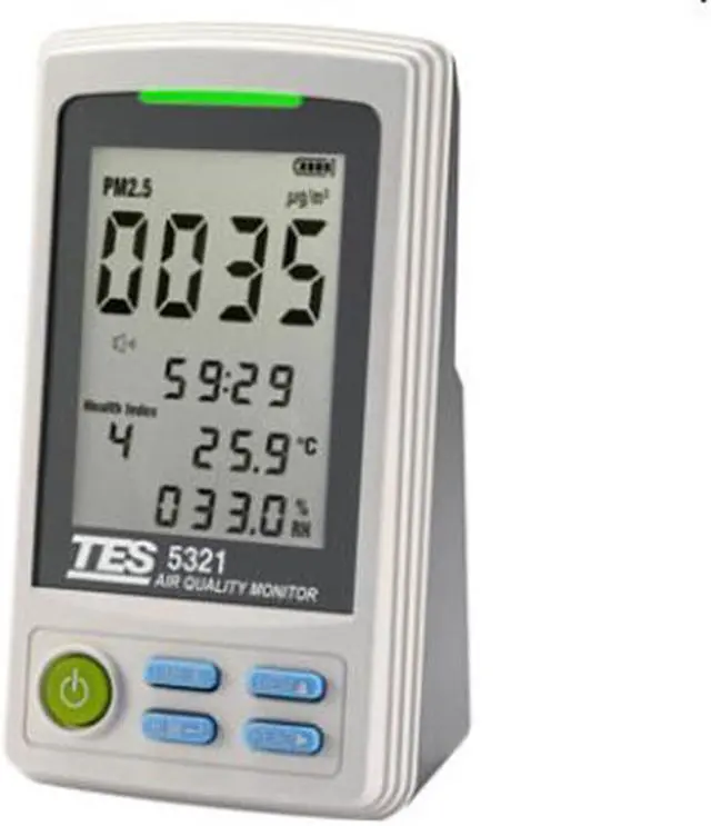 Main image of TES-5321 PM2.5 Air Quality Monitor PM2.5 : 0 to 500mg/m3 New
