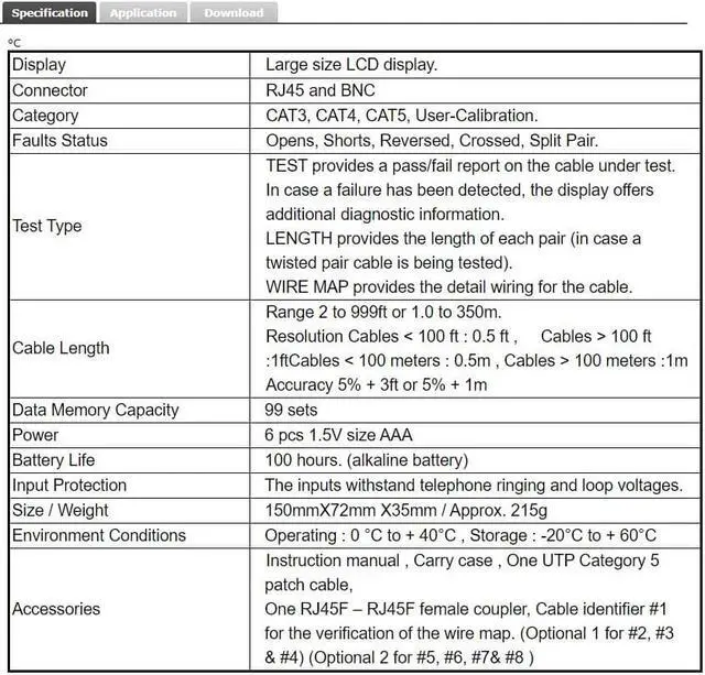 Alt view image 5 of 6 - TES-46 CAT-5 Lan Cable Tester Meter Length Faults Status LCD Display