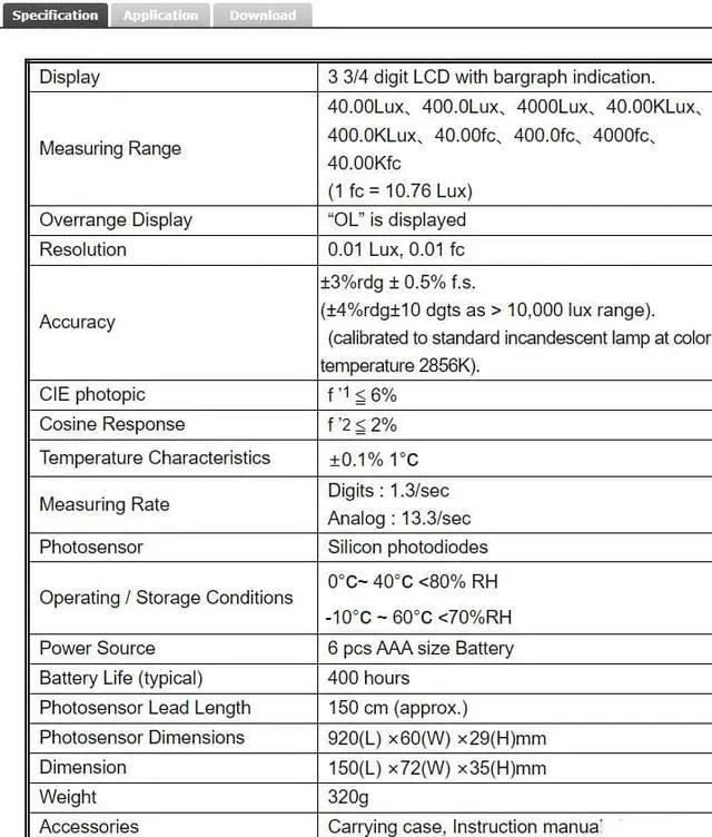 Alt view image 5 of 5 - TES-1335 Digital Light Meter Measuring Levels Ranging 0 to 400,000 Lux