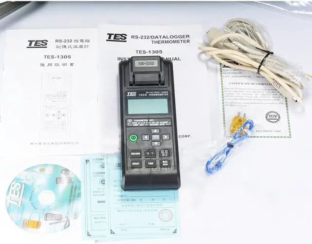 Alt view image 2 of 4 - TES-1305 Temperature Recorder with Printe RS-232 Interface Can be Use PC Online