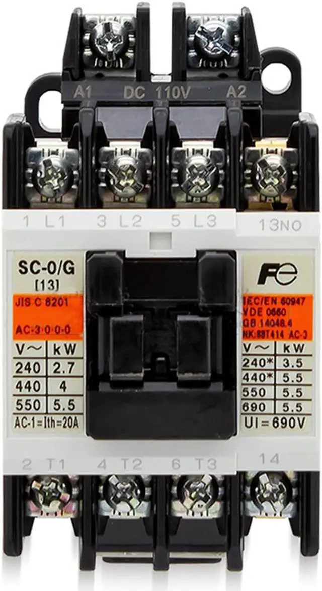 Alt view image 4 of 4 - FUJI SC-0/G Contactor DC110V New 1PCS