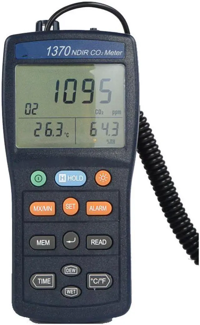 Main image of TES-1370 NDIR CO2 Analyzer Temperature Humidity Meter Carbon Dioxide Tester New
