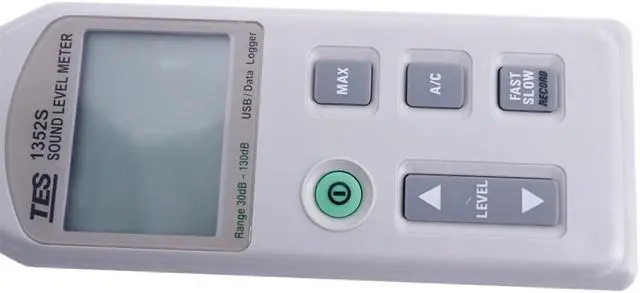 Alt view image 7 of 7 - TES-1352S Digital Programmable Sound Level Meter Noise Tester 30 To 130Db xm