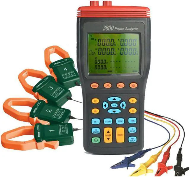 Alt view image 5 of 6 - TES-3600 3P4W Power Quality Analyzer Power  Phase Power Analyzer True RMS