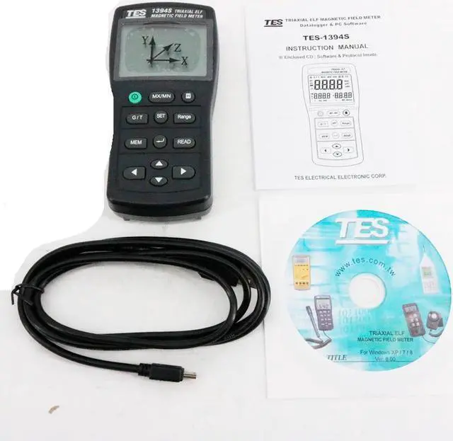Alt view image 4 of 7 - TES-1394 EMF Tester Gauss Electromagnetic Field Meter