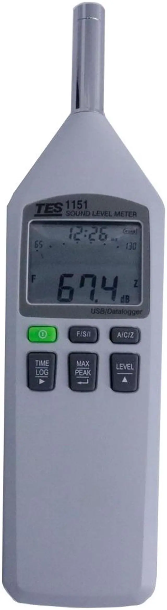Alt view image 2 of 6 - TES-1151 Digital Sound Level Meter 0.1dB Resolution Range from 30 to 130dB