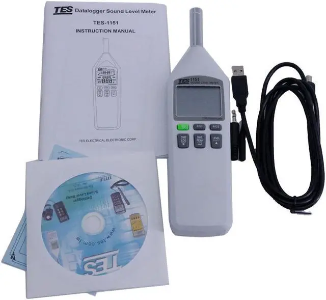 Alt view image 5 of 6 - TES-1151 Digital Sound Level Meter 0.1dB Resolution Range from 30 to 130dB