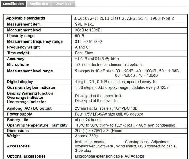 Alt view image 5 of 7 - TES-1352S Digital Programmable Sound Level Meter Noise Tester 30 To 130Db xm