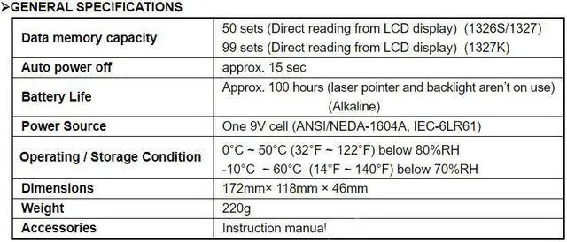 Alt view image 4 of 4 - TES-1326S Professional Infrared Thermometer  Function Data Memory  Read Function