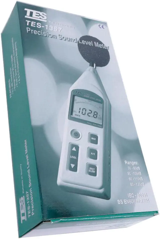 Alt view image 5 of 7 - TES-1357 Sound Level Meter Range from 30 to 130dB  New