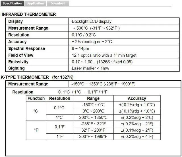Alt view image 3 of 4 - TES-1326S Professional Infrared Thermometer  Function Data Memory  Read Function