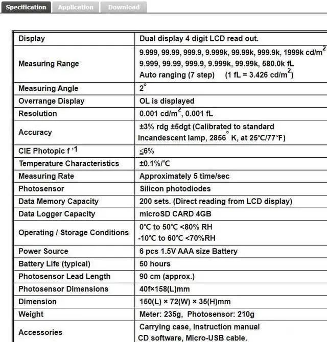 Alt view image 7 of 7 - TES-137 Luminance Meter with Dual Display Original from TLCD Lightness Teste