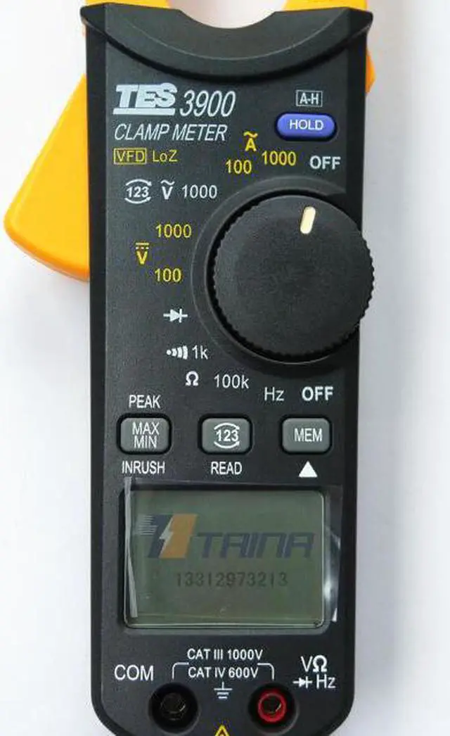 Alt view image 3 of 5 - TES-3901 Clamp Meter/Trme Clamp Meter CAT III 1000V / CAT IV 600V New