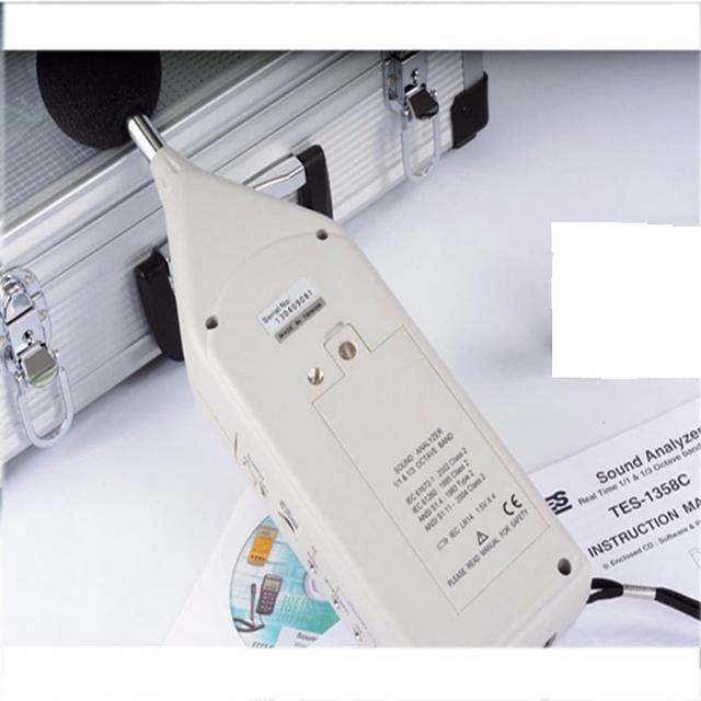 Alt view image 2 of 5 - TES-1358C Sound Analyzer Real Time 1/1 & 1/3 Octave band Analysis NEW