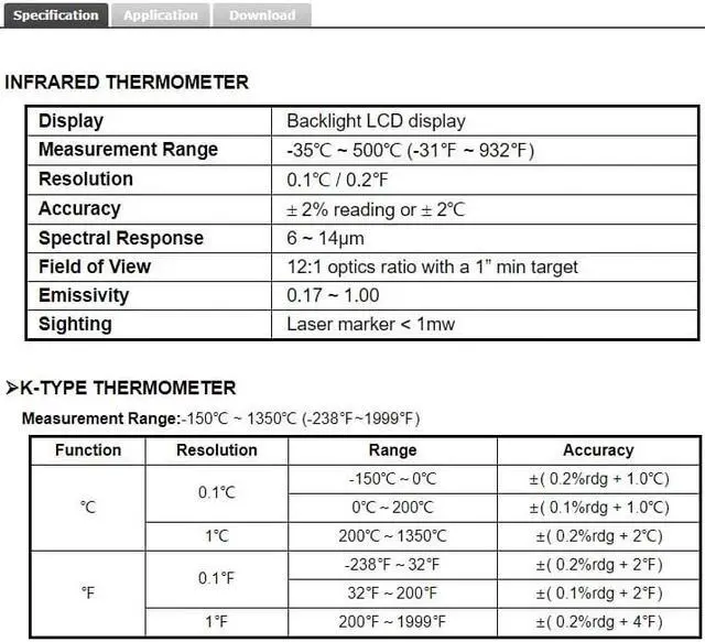 Alt view image 4 of 4 - TES-1327KUSB Professional Infrared Thermometer Function Data Memory Read Functio