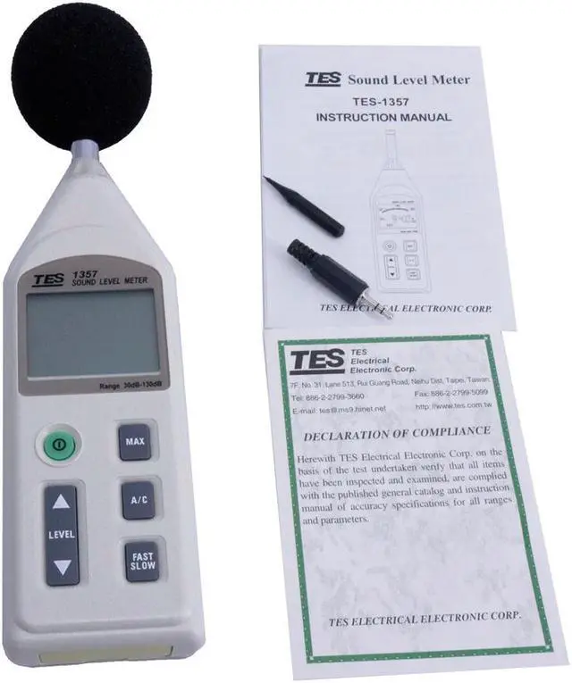 Main image of TES-1357 Sound Level Meter Range from 30 to 130dB  New