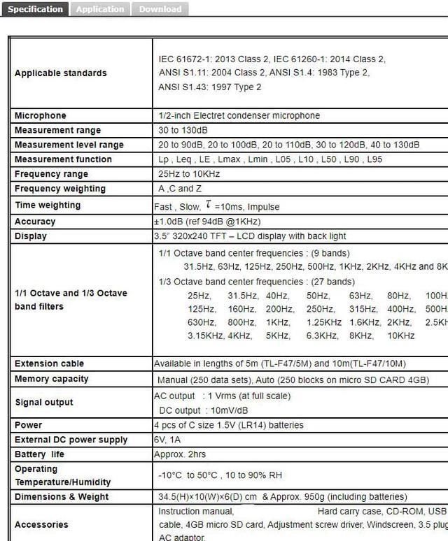 Alt view image 5 of 5 - TES-1358C Sound Analyzer Real Time 1/1 & 1/3 Octave band Analysis NEW