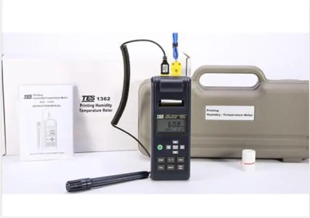 Alt view image 6 of 7 - TES-1362 Printing Humidity Temperature Meter,Air Temperature/Type K