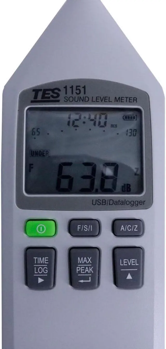Alt view image 6 of 6 - TES-1151 Digital Sound Level Meter 0.1dB Resolution Range from 30 to 130dB