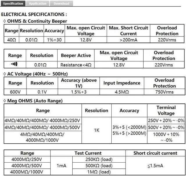 Alt view image 7 of 7 - TES-1604 Auto Ranging Datalogging Insulation Tester Meter with Software NEW