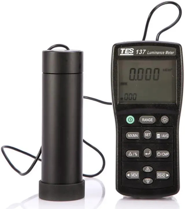 Alt view image 5 of 7 - TES-137 Luminance Meter with Dual Display Original from TLCD Lightness Teste