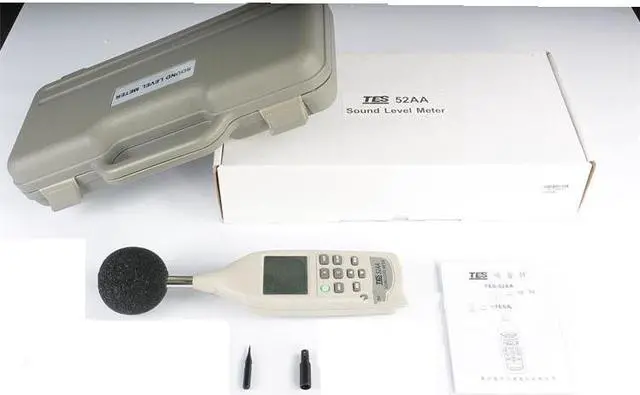 Alt view image 2 of 7 - TES-52AA Digital Sound Level Meter Portable Handheld Noise 26dB to 130dB