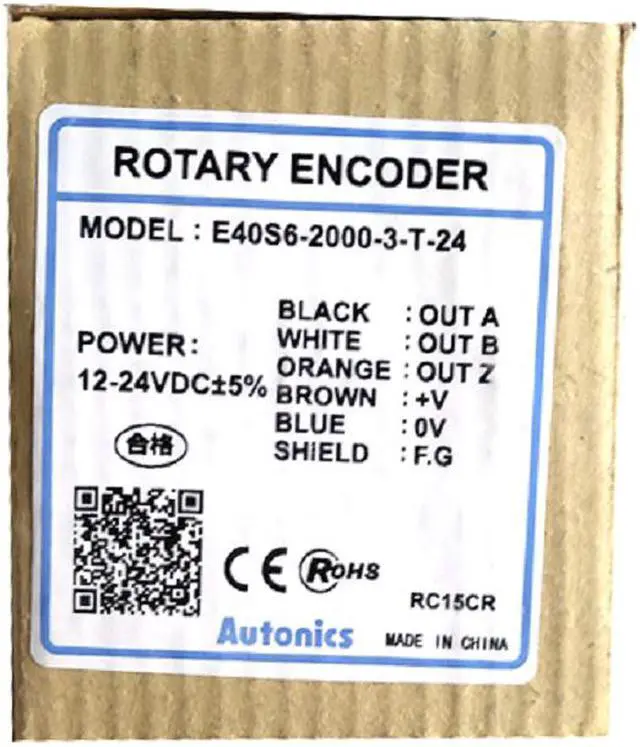 Main image of Autonics E40S6-2000-3-N-24 Rotary Encoders Incremental Type NPN New 1PCS