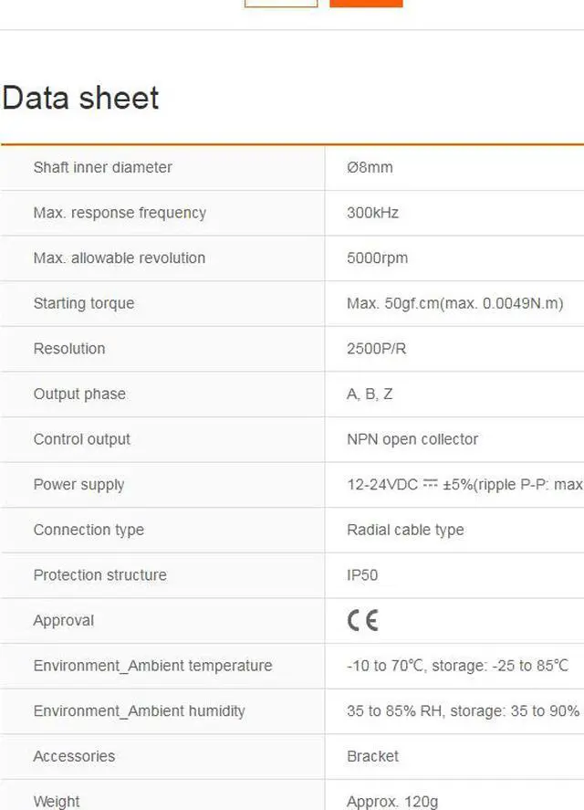 Alt view image 2 of 4 - Autonics E40H8-2500-3-N-24 Rotary Encoders Incremental Type NPN New 1PCS