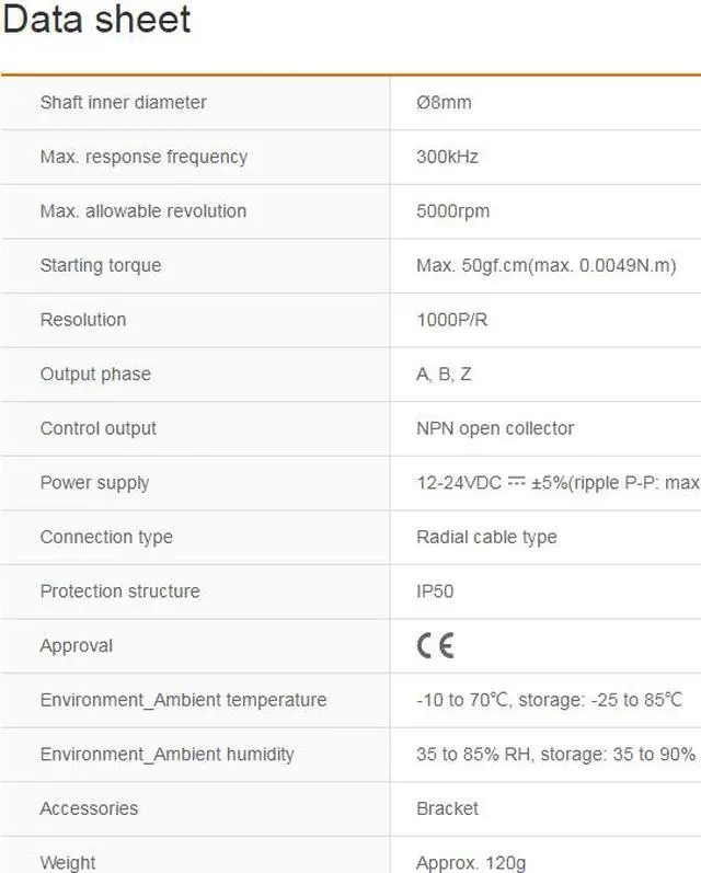 Alt view image 2 of 2 - Autonics E40H8-1000-3-N-24 Rotary Encoders Incremental Type NPN New 1PCS