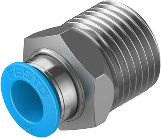 Alt view image 2 of 4 - FESTO QS-1/2-10 Push-in Fitting 190646 New