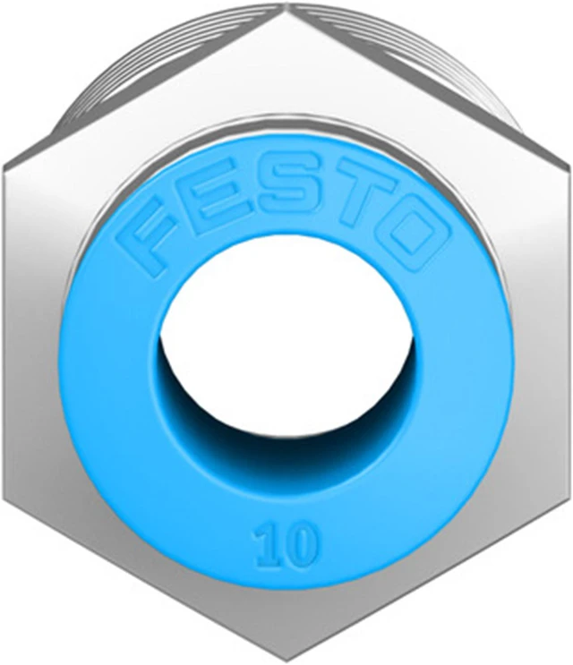 Alt view image 4 of 4 - FESTO QS-1/2-10 Push-in Fitting 190646 New