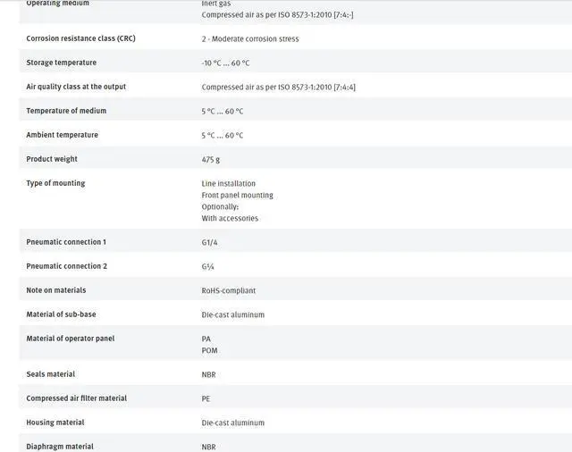 Alt view image 3 of 7 - FESTO MS4-LFR-1/4-D7-EUV-AS 535722 Filter Regulator New