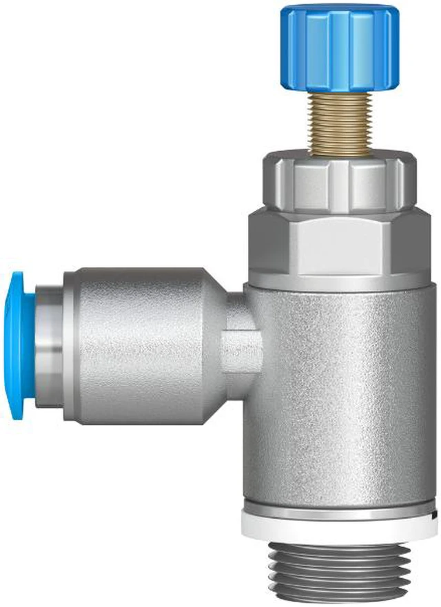 Alt view image 5 of 7 - FESTO GRLA-1/8-QS-4-RS-D 197580 One-way Flow Control Valve New