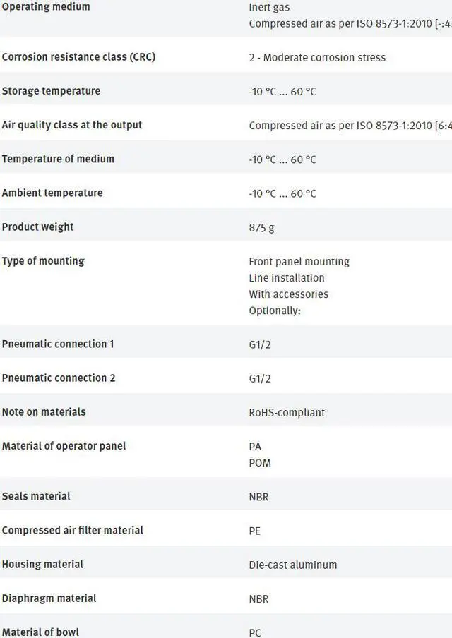 Alt view image 6 of 7 - FESTO MS6-LFR-1/2-D6-CRM-AS 529176 Filter Regulator New