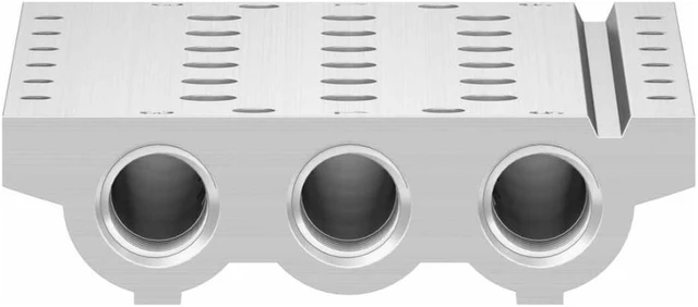 Alt view image 6 of 6 - FESTO VABM-L1-14S-G14-6 566622 Manifold Rail New