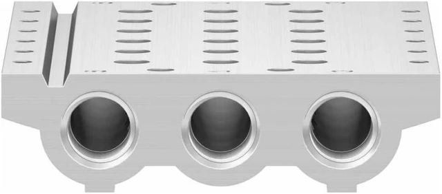 Alt view image 4 of 6 - FESTO VABM-L1-14S-G14-6 566622 Manifold Rail New