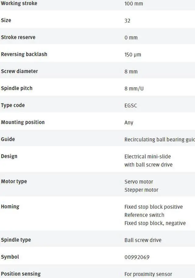 Alt view image 3 of 7 - FESTO EGSC-BS-KF-32-100-8P 4356032 Mini Slide New