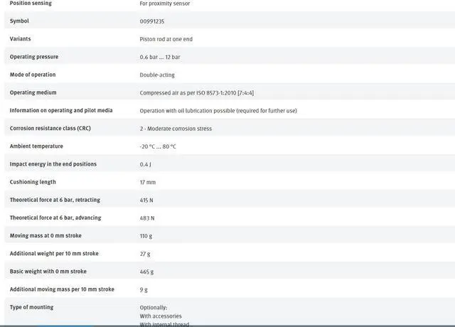 Alt view image 4 of 6 - FESTO DSBC-32-125-D3-PPVA-N3 3656520 ISO Cylinder New