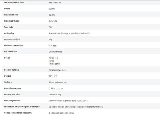 Alt view image 2 of 3 - FESTO DNC-32-25-PPV-A 163305 ISO Cylinder New