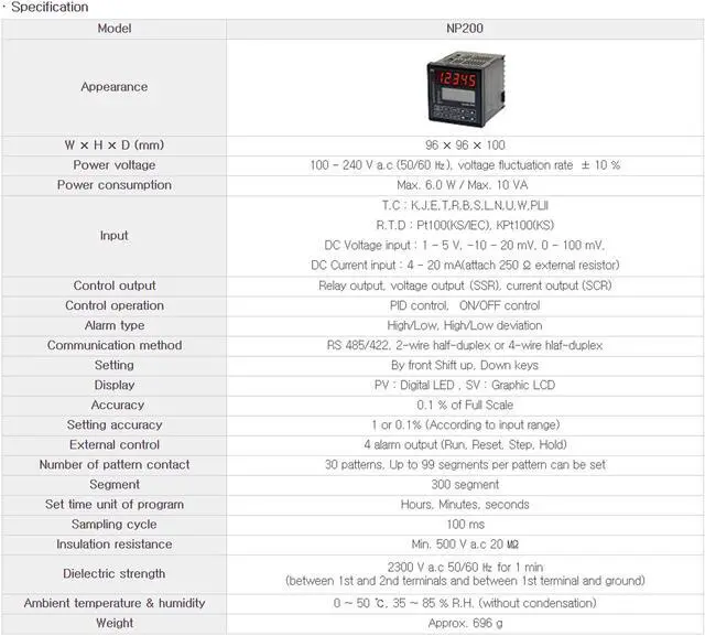 Alt view image 4 of 4 - HANYOUNG NP200-00 Temperature Controller New