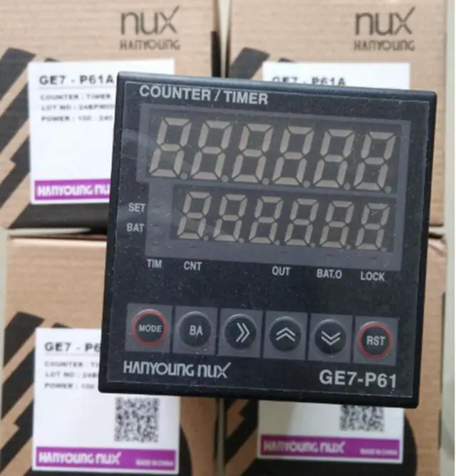 Alt view image 4 of 4 - HANYOUNG GE7-P62A Digital Counter New